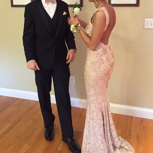 rose gold prom outfits